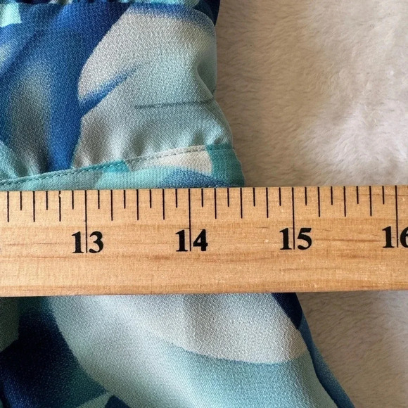 VTG 90s 2000s Y2K Boho Tropical Floral Midi Dress - Picture 13 of 13